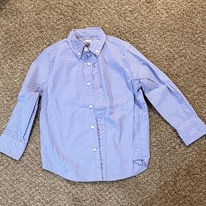 Crewcuts Light Blue Gingham Kids Button Down Shirt